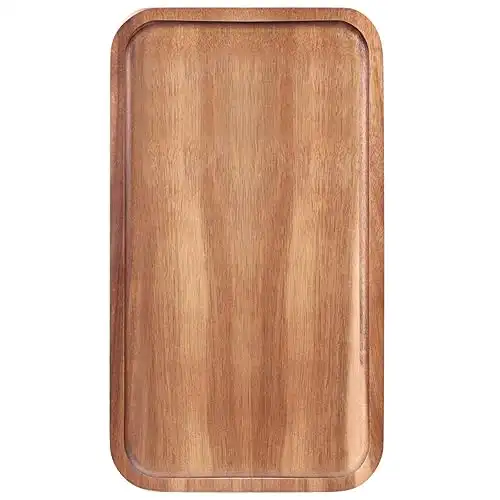 Rectangular Wooden Platters Long Charcuterie Boards Decorations Serving Trays Platter for Cookies, Snacks, Appetizers, Desserts and Parties