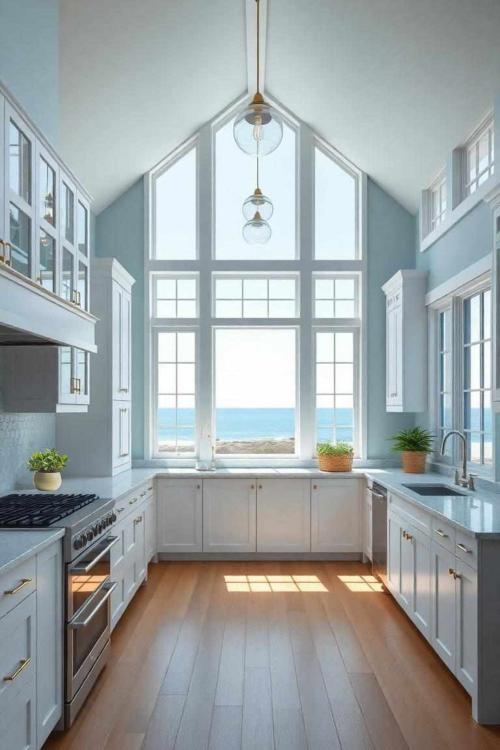 big window kitchen