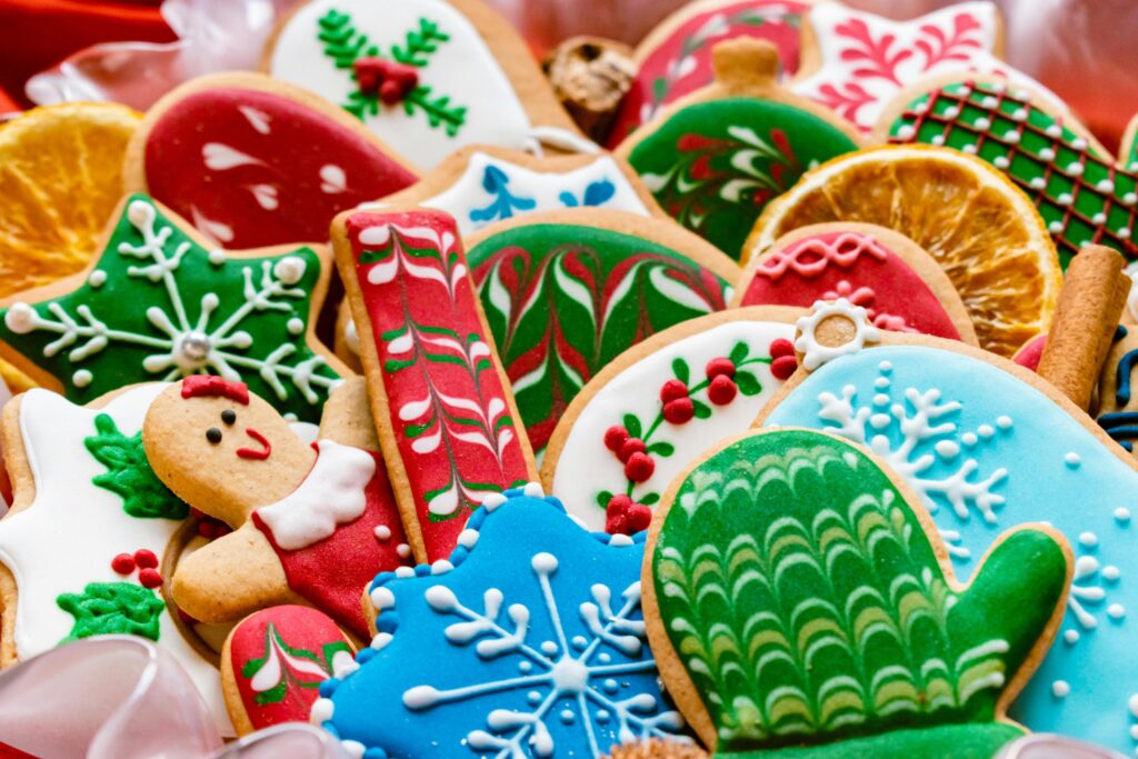 decorated christmas cookies