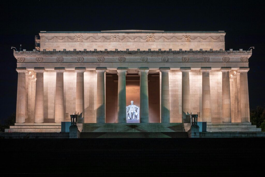 Lincoln Memorial on the National Mall in Washington DC