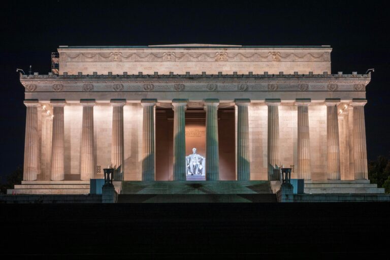 Lincoln Memorial on the National Mall in Washington DC