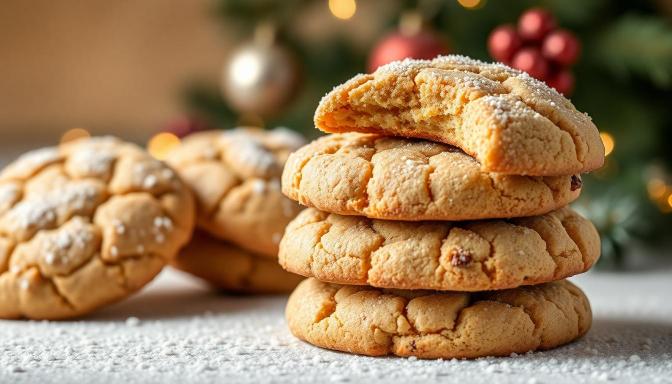 peanut butter snickerdoodle with a bite