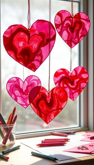 Valentine's day suncatchers