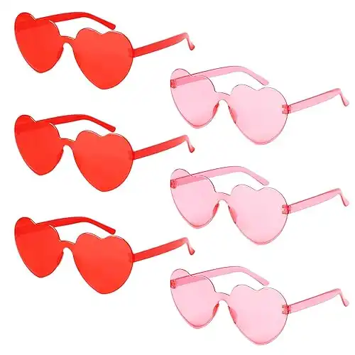 JOYIN Valentine's Day Heart Shape Glasses