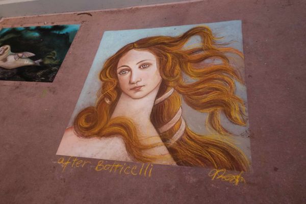 sidewalk chalk art