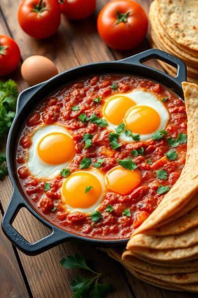 chili with eggs