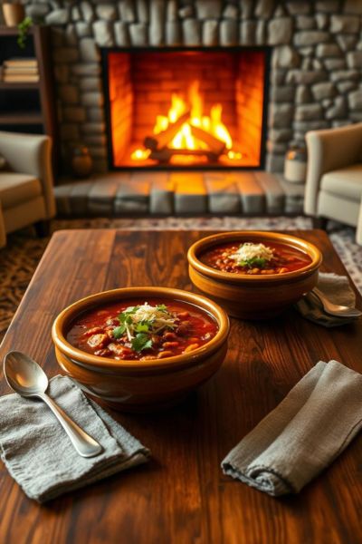 cozy bowls of chili