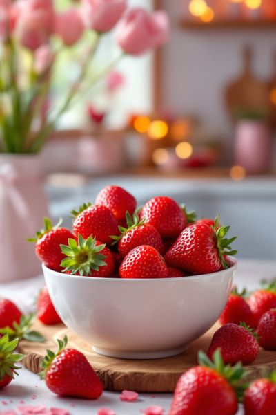 strawberries in a bowl