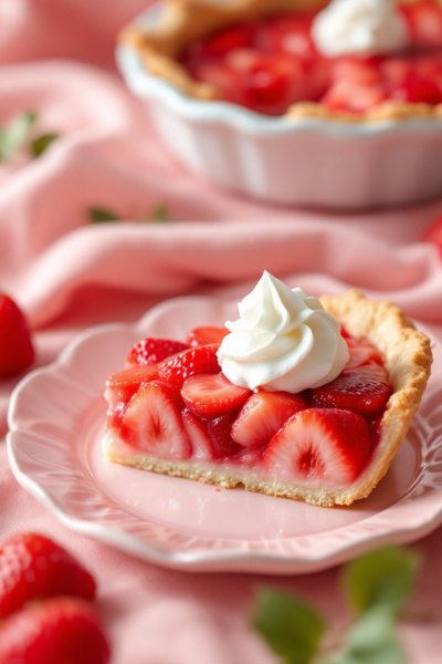 strawberry pie slice