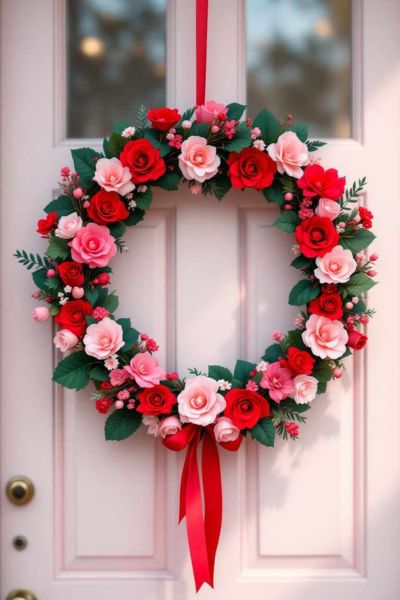 valentines wreath