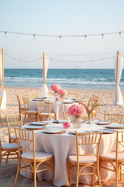 beach wedding centerpieces