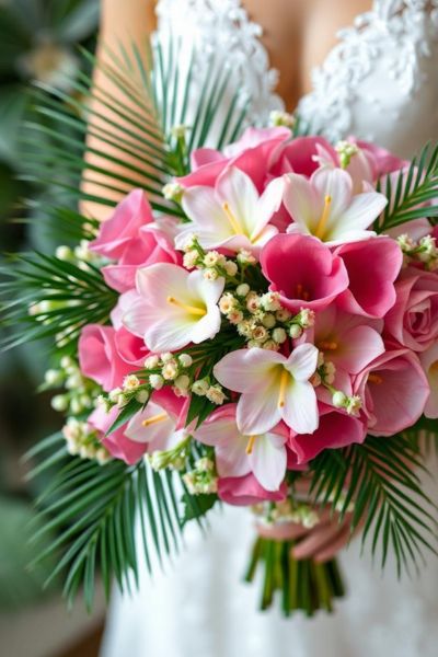 beach wedding bouquet