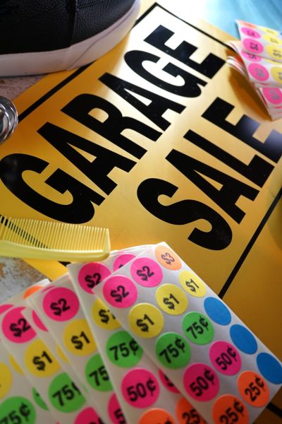 garage sale price tags