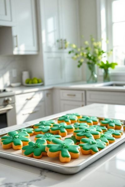 shamrock sugar cookies