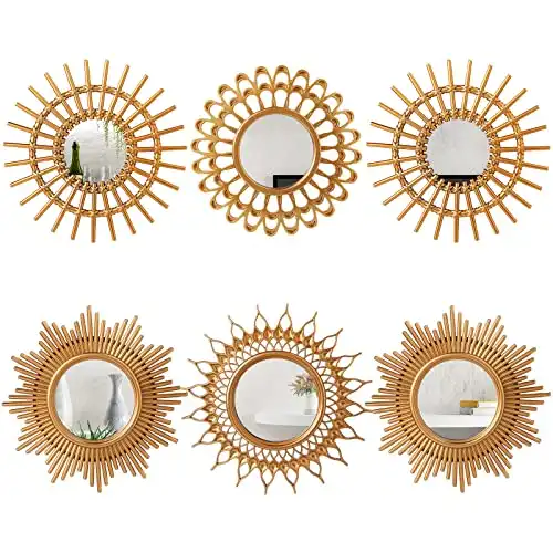 Namalu 6 Pcs Decorative Mirrors