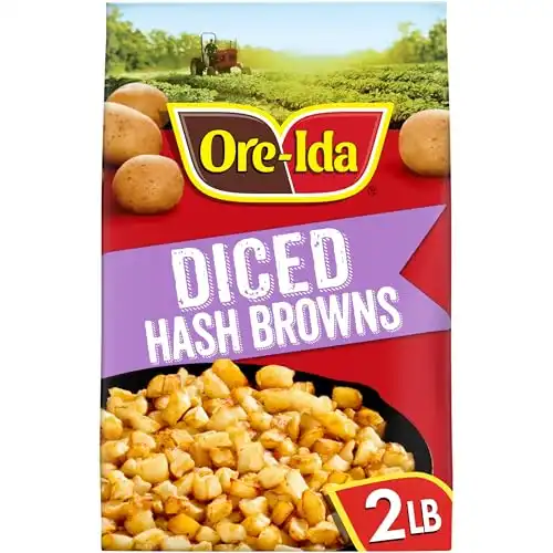 Ore-Ida Diced Hash Brown Frozen Potatoes, 32 oz Bag