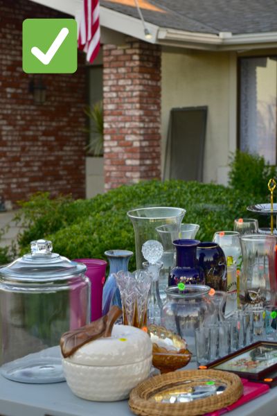Correct Garage Sale Presentation