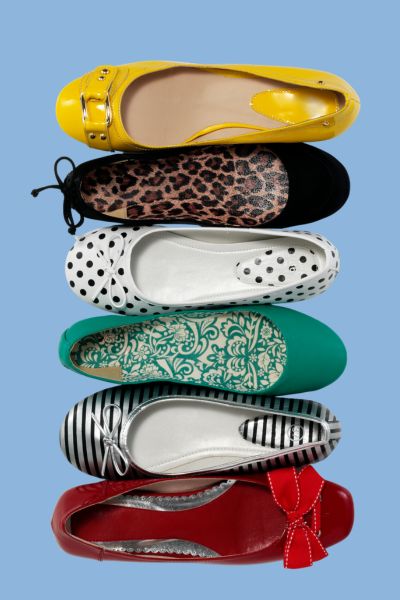 Old ballet flat style shoes