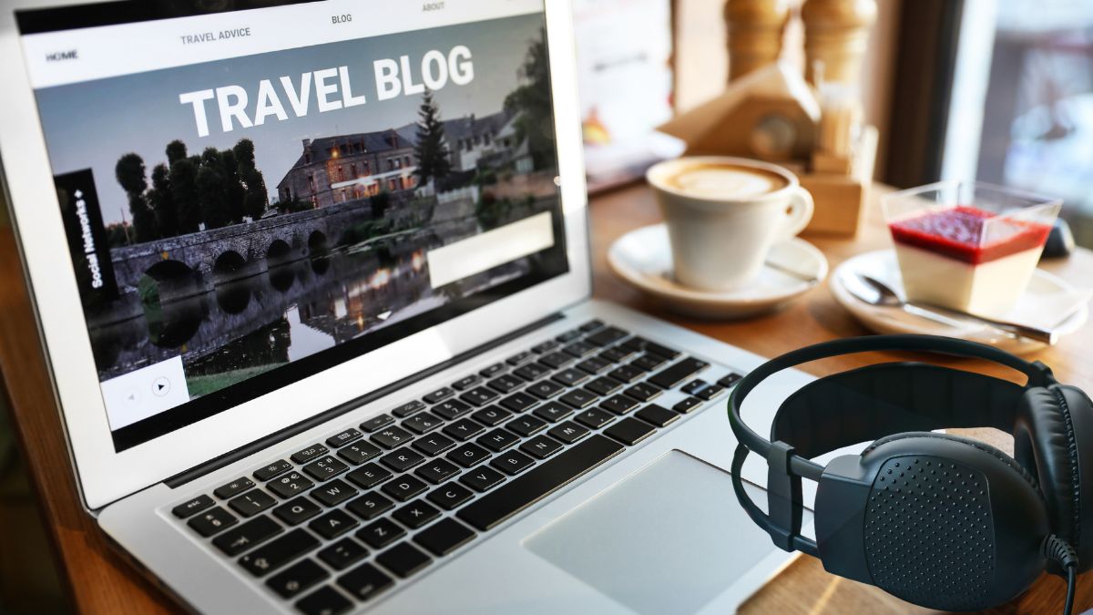 Travel Blog on Computer