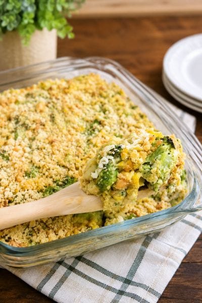 broccoli corn casserole side dish