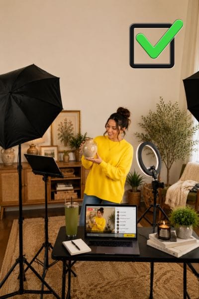 Woman practicing selling online to avoid Whatnot Seller Mistakes
